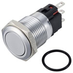 TruComponents 782605 Pushbutton ,Panel Mount,Off/(On),SPST,Solder,IP65