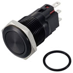 TruComponents 782606 Pushbutton ,Panel Mount,Off/(On),SPST,Solder,IP65