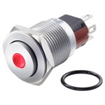 TRUCOMPONENTS 782660 Pushbutton ,Panel Mount,Off/(On),NO/NC,Solder,IP65