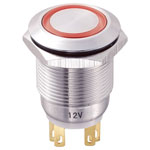 TRUCOMPONENTS 782663 Pushbutton ,Panel Mount,Off/(On),SPST,Solder,IP40