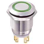 TRUCOMPONENTS 782664 Pushbutton ,Panel Mount,Off/(On),SPDT,Solder,IP65