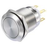 TRUCOMPONENTS 782666 Pushbutton ,Panel Mount,On/(On),NO/NC,Solder,IP40