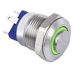 TruComponents 782671 Pushbutton ,Panel Mount,Off/(On),SPDT-NO,PushOn,IP67