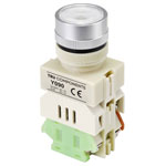 TruComponents 782683 Pushbutton ,Panel Mount,On/(On),NO/NC,Scr/term