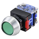 TruComponents 782699 Pushbutton ,Panel Mount,Off/(On),Scr/term,IP40