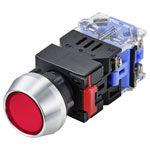 TruComponents 782703 Pushbutton ,Panel Mount,Off/(On),Scr/term,IP40