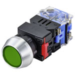 TruComponents 782704 Pushbutton ,Panel Mount,Off/(On),Scr/term,IP40