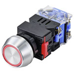 TruComponents 782708 Pushbutton ,Panel Mount,Off/(On),Scr/term,IP40