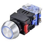 TruComponents 782709 Pushbutton ,Panel Mount,On/On,Scr/term,IP40