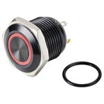TRUCOMPONENTS 782711 Pushbutton ,Panel Mount,Off/(On),NO/NC,Solder,IP65