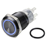 TruComponents 782715 Pushbutton ,Panel Mount,On/(On),DPDT,Solder,IP65