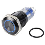 TruComponents 782716 Pushbutton ,Panel Mount,Off/(On),SPDT,Solder,IP65