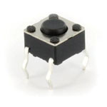 TRUCOMPONENTS 782764 Pushbutton ,PCB Mount,Off/(On),SPST