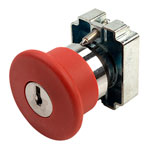 Techna PtecMetMushK40 Emergency Stop Button (Key to Release)