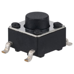 R-TECH 783814 SMT Tactile Switch 6 x 6mm Height 5.0mm 250gf