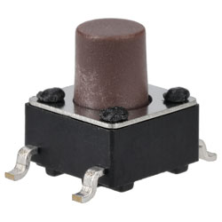 R-TECH 783817 SMT Tactile Switch 6 x 6mm, Height 7.0mm, 130gf