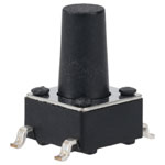 R-TECH 783818 SMT Tactile Switch 6 x 6mm, Height 9.5mm, 130gf