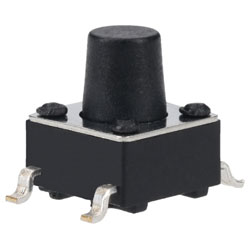 R-TECH 783823 SMT Tactile Switch 6 x 6mm, Height 7.0mm, 160gf