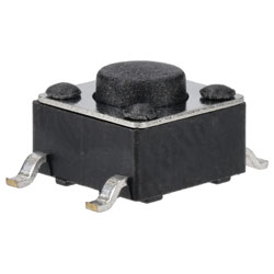 R-TECH 783819 SMT Tactile Switch 6 x 6mm, Height 4.3mm, 250gf