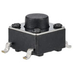 R-TECH 783821 SMT Tactile Switch 6 x 6mm, Height 5.0mm, 250gf