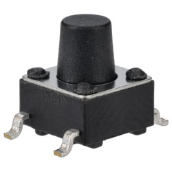 R-TECH 783823  SMT Tactile Switch 6 x 6mm, Height 7.0mm, 250gf