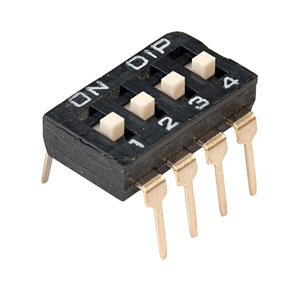  DI-04S 4 Way 8 Pin Lp DIL Switch