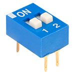 ECE EDG102S Excel 2 Pole 4 Pin DIL Switch