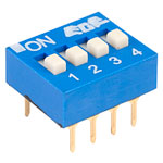 ECE EDG104S Excel 4 Pole 8 Pin DIL Switch
