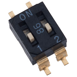 Diptronics EM-02 2 Pole 4 Pin SMD DIL Switch