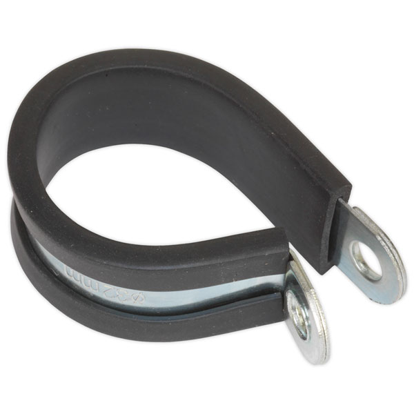 Sealey PCJ32 P-Clip Rubber Lined Ø32mm Pack of 25