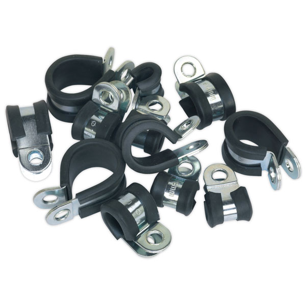 Sealey PCJASS P-Clip Rubber Lined Assortment 60pc