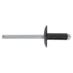 Sealey RAB4814L Aluminium Rivet Black Large Flange 4.8 x 14mm Pack of 200