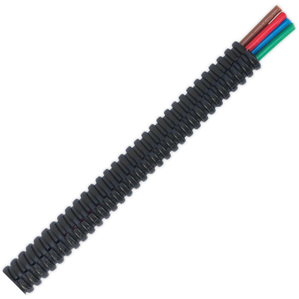 Sealey CTS0710 Convoluted Cable Sleeving Split Ø7-10mm 10m