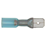 Sealey BTSPM25 Heat Shrink Push-On Terminal 6.3mm Male Blue Pack of 25