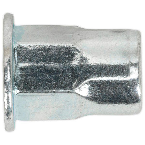Sealey TIHHM4 Threaded Insert (Rivet Nut) M4 Half Hex Pack of 50