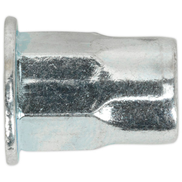 Sealey Threaded Insert (Rivet Nut) M8 Half Hex Pack of 50
