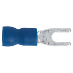 Sealey BT13 Easy-Entry Fork Terminal Ø3.7mm (4BA) Blue Pack of 100
