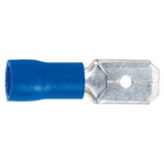 Sealey BT21 Push-On Terminal 6.3mm Male Blue Pack of 100
