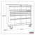 Sealey AP41206BWS Rollcab 6 Drawer Wide Retro Style - Blue with White Stripes