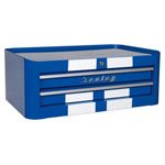 Sealey AP28102BWS Mid-Box 2 Drawer Retro Style - Blue with White Stripes