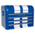 Sealey AP28104BWS Topchest 4 Drawer Retro Style - Blue with White Stripes