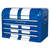 Sealey AP28104BWS Topchest 4 Drawer Retro Style - Blue with White Stripes