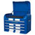 Sealey AP28104BWS Topchest 4 Drawer Retro Style - Blue with White Stripes
