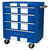 Sealey AP28204BWS Rollcab 4 Drawer Retro Style- Blue with White Stripes