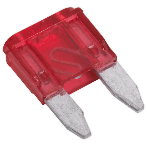 Sealey MBF1050 Automotive MINI Blade Fuse 10A Pack of 50 | Rapid Online