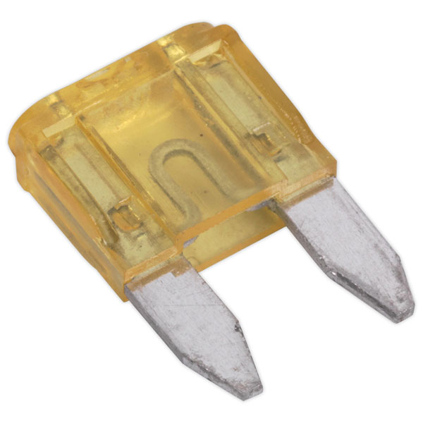 Sealey MBF2050 Automotive MINI Blade Fuse 20A Pack of 50
