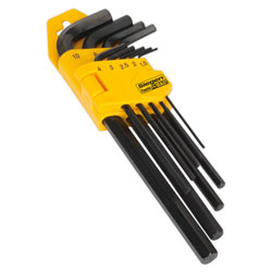 Siegen S01091 Hex Key Set 9pc Long Metric