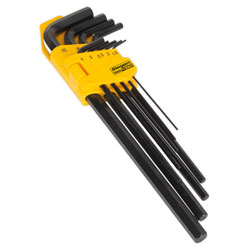 Siegen S01092 Hex Key Set 9pc Extra-Long Metric