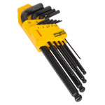 Siegen S01093 Ball-End Hex Key Set 9pc Long Metric