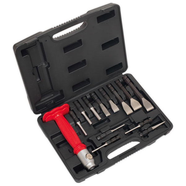 Sealey AK9215 Interchangeable Punch & Chisel Set 13pc
